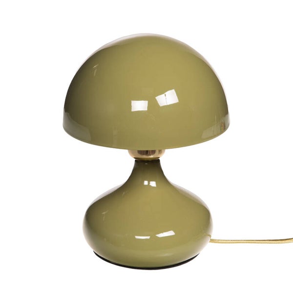 Lampe Paulette kaki – lampe à poser rétro