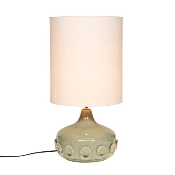 Lampe de table Paloma en céramique verte – H59 cm
