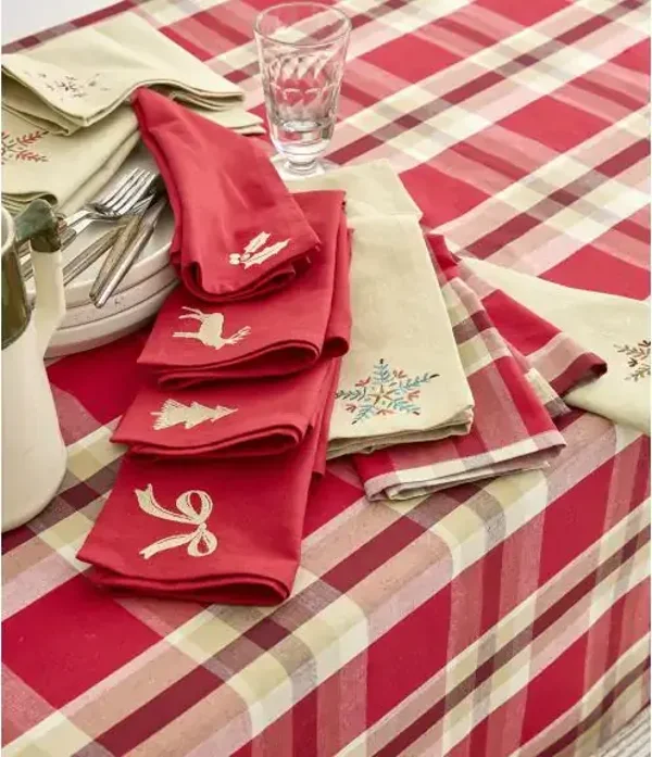 Lot de 4 serviettes de table Réveillon