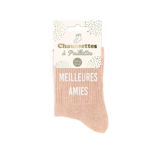 Chaussettes à paillettes Meilleures amies