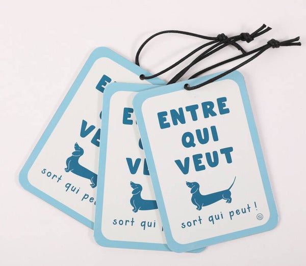 Mini plaque décorative entre qui veut