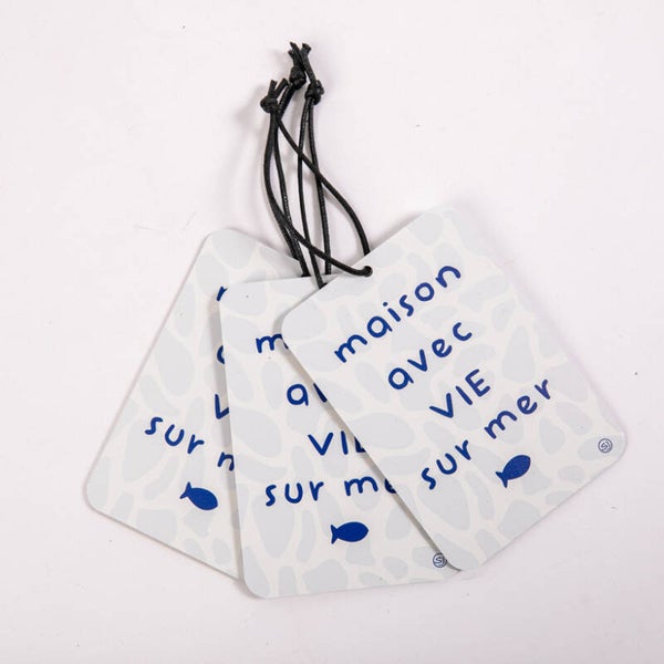 Mini plaque décorative maison avec vie sur mer