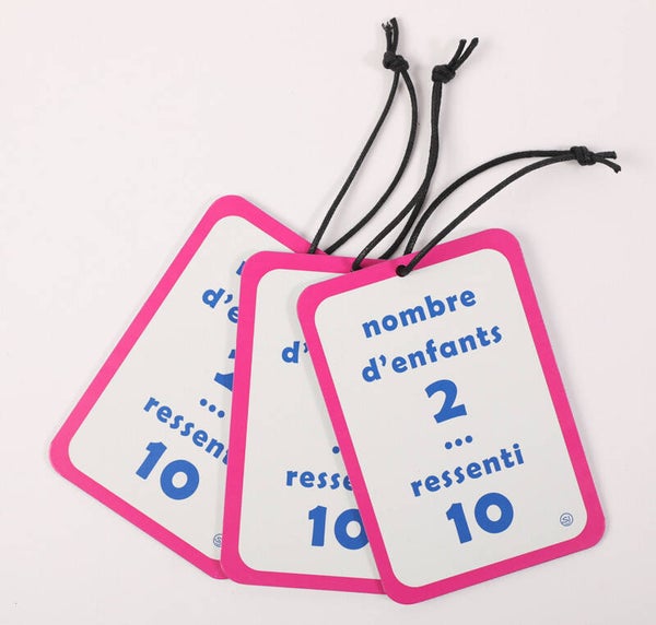 Mini plaque décorative nombre d'enfants 2.... ressenti 10
