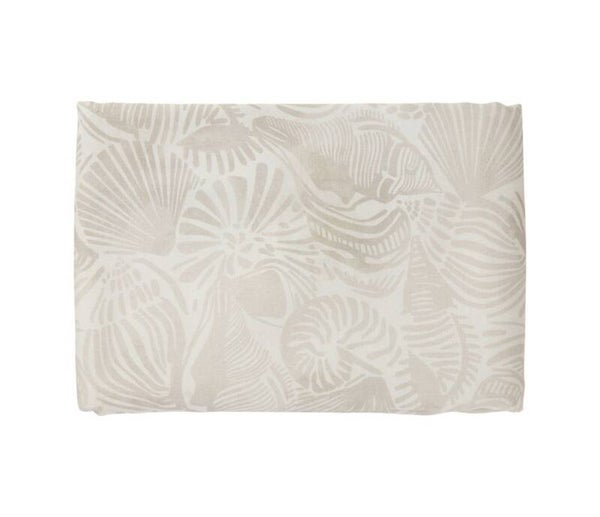 Nappe Coquillage 160x160 cm – Nappe en coton décor bord de mer