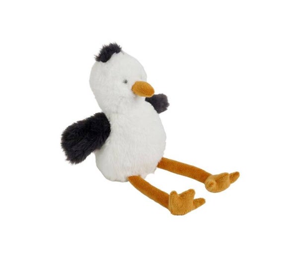 Peluche Goéland À la Mer écru et bleu – 25 cm