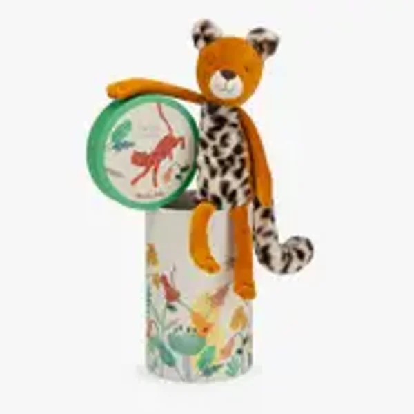 Peluche Taïgo le léopard 34 cm – La forêt Mawa