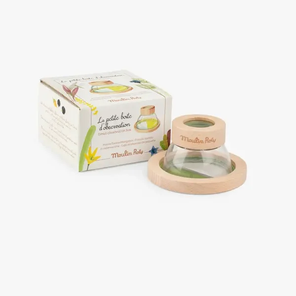 Boîte d'observation du jardin avec zoom x6 en bois – Dès 3 ans