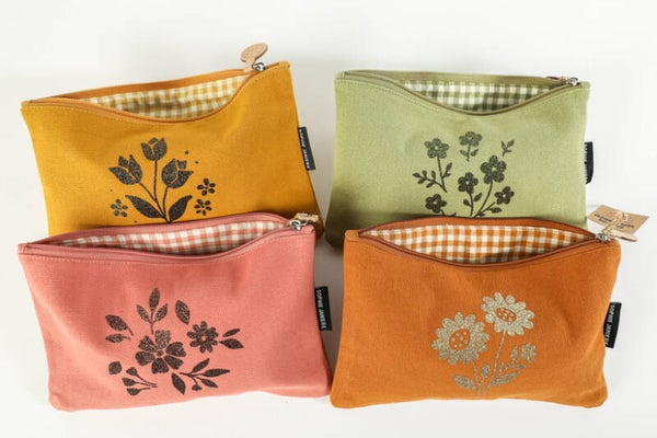 Trousse plate Fleurs – Sophie Janière