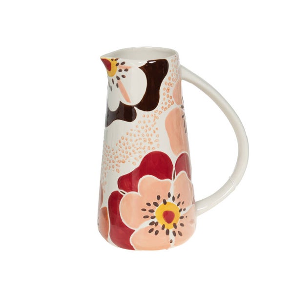 Pichet Florine en grès décoré – 150 cl