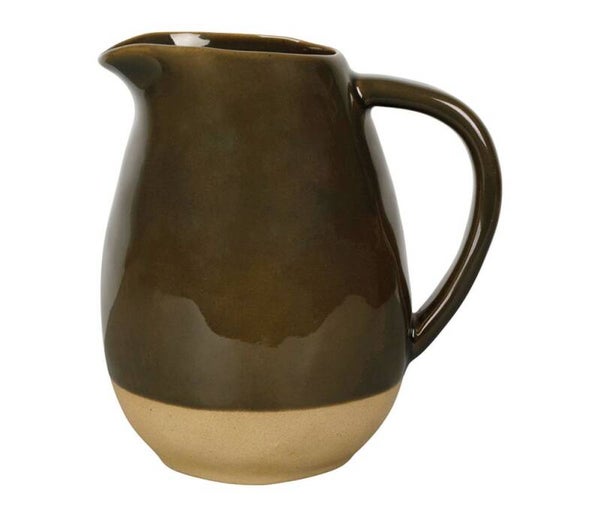 Pichet Jade kaki en grès – 1,9 L