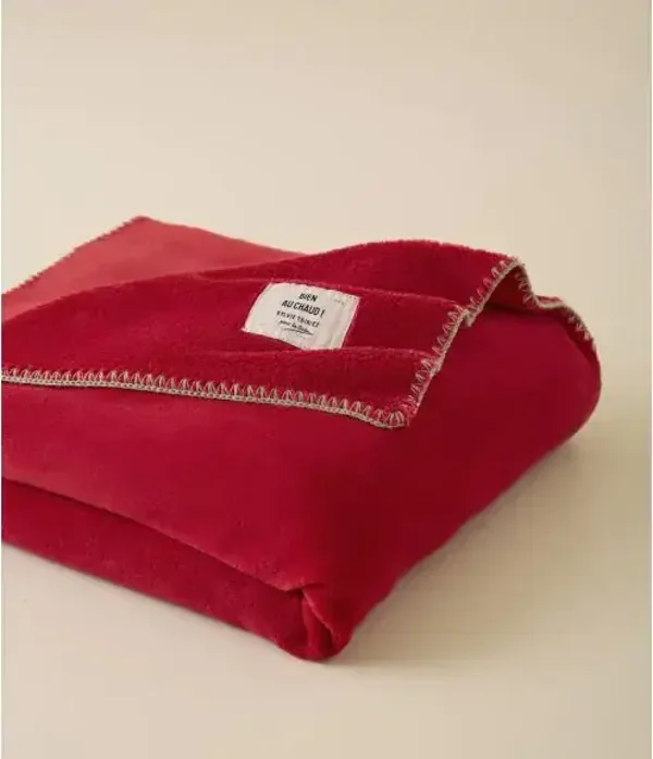 Plaid Bien au chaud Rouge gourmand