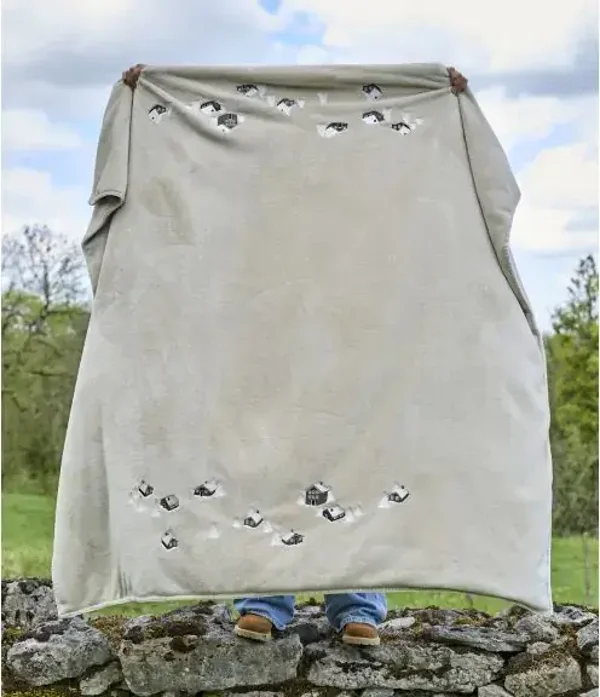 Plaid polaire brodé Au Cœur de la Vallée
