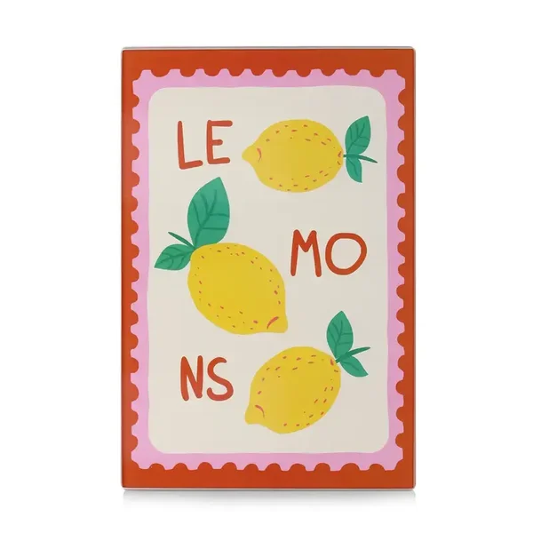 Plaque de découpe en verre – Citrons italiens