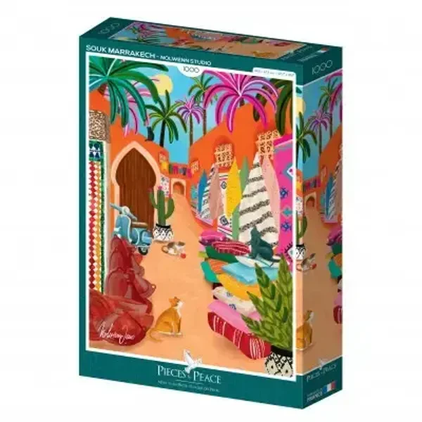 Puzzle 1000 pièces – Souk Marrakech