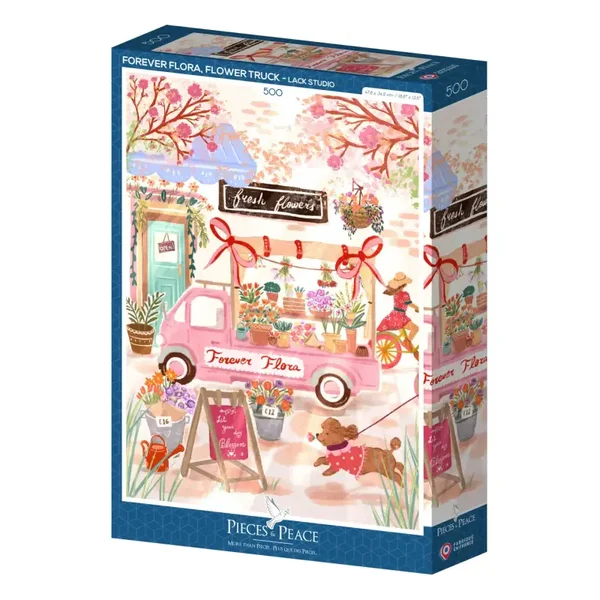 Puzzle 500 pièces – Forever Flora, Flower Truck