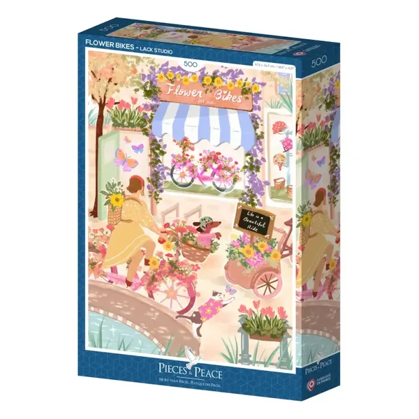 Puzzle 500 pièces – Vélos Fleuris