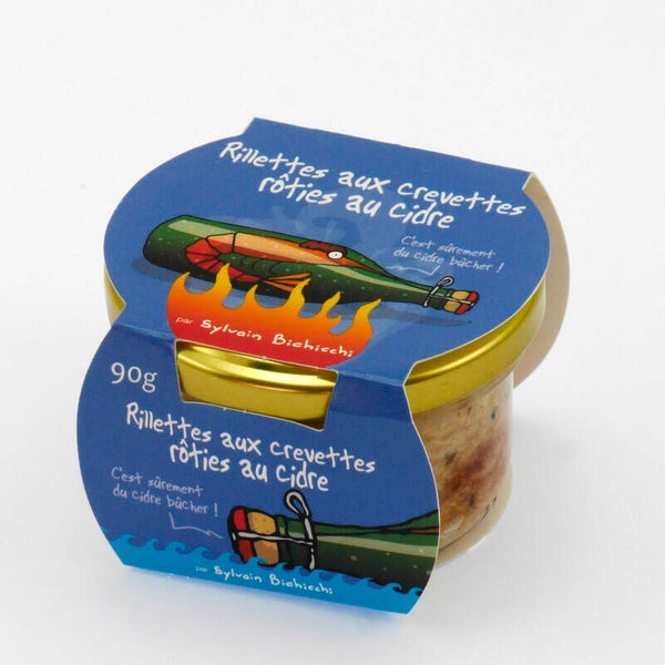 Rillettes de crevettes rôties au cidre