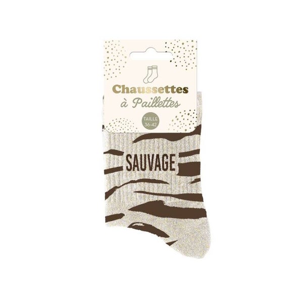 Chaussettes à paillettes  Sauvage