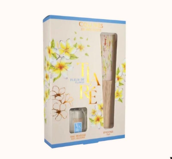 Coffret Eau Fraîche 50ml et Eventail Fleur de Tiaré