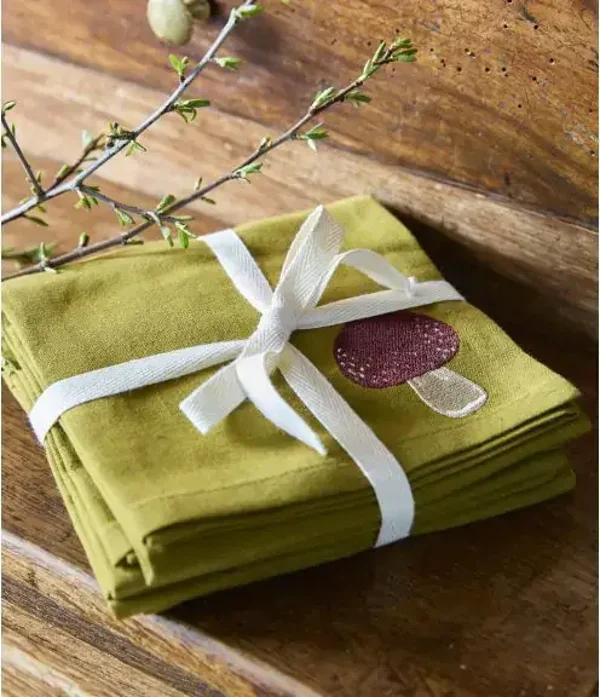 Lot de 4 serviettes de table Automne
