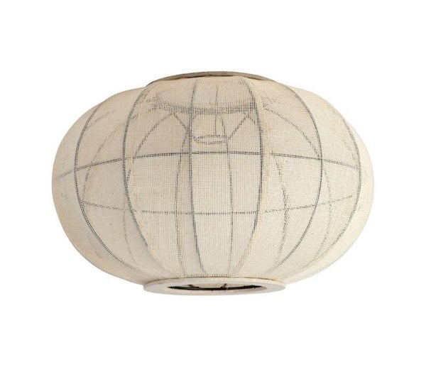 SUSPENSION ENIGMA ECRU D45X28CM