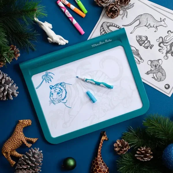 Tablette lumineuse de dessin MOULIN ROTY x Kidywolf – Tout autour du monde