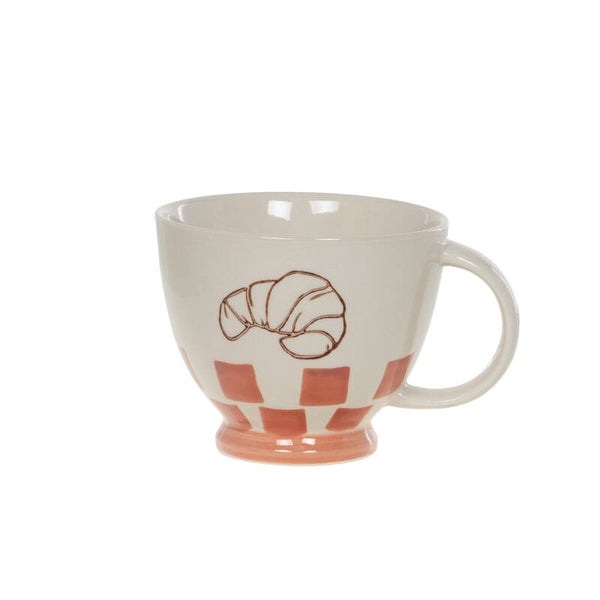Tasse à thé Dario en faïence décorée – 45 cl