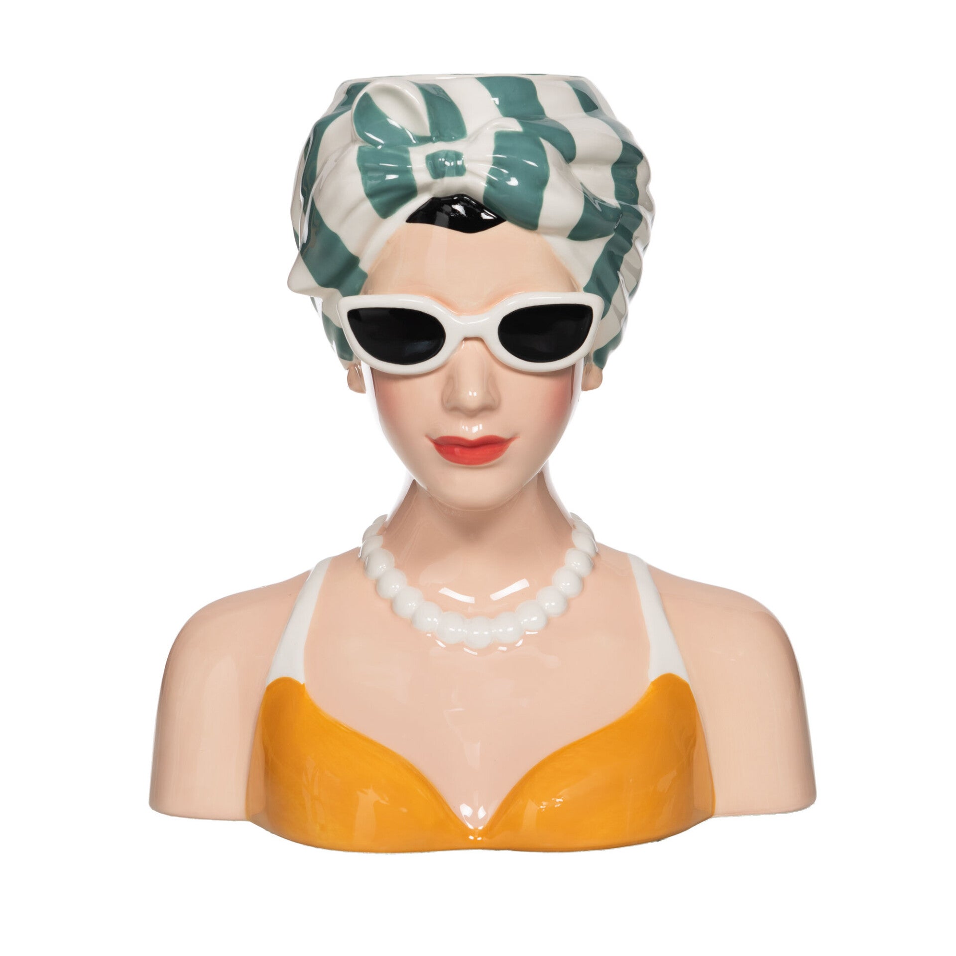 Décoration tête Capri - Cache pot