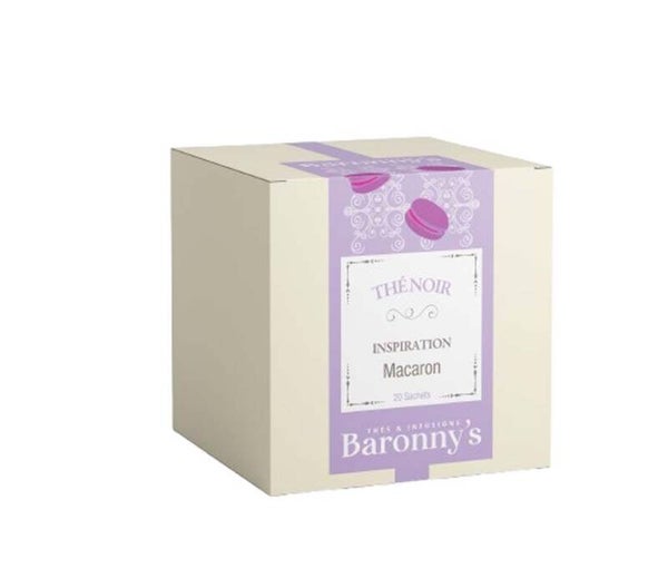 Thé noir Inspiration Macaron – Boîte de 20 sachets