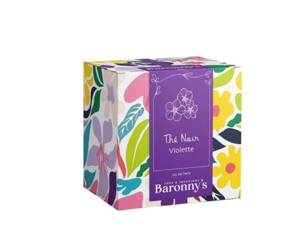 Thé noir Violette – Boîte de 20 sachets