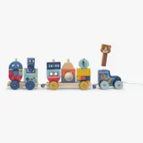 Train à tirer en bois Puce & Pilou – Moulin Roty