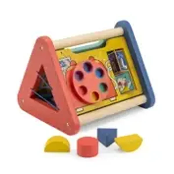 Triangle multi-activités en bois Puce & Pilou – Moulin Roty