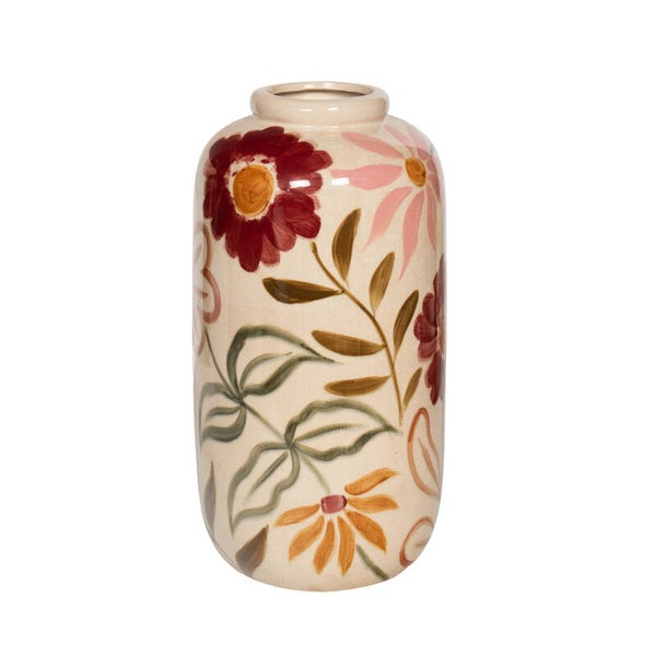 Vase Florine grand modèle crème et ivoire