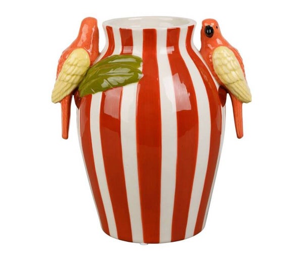 Vase Jungle Pop terracotta en grès – 22,5 cm
