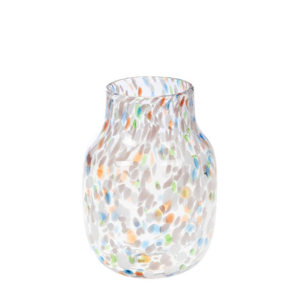 Vase Izak multicolore en verre – 22 cm
