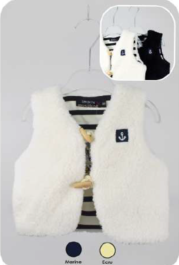 Gilet enfant Hoedic – Polaire curly