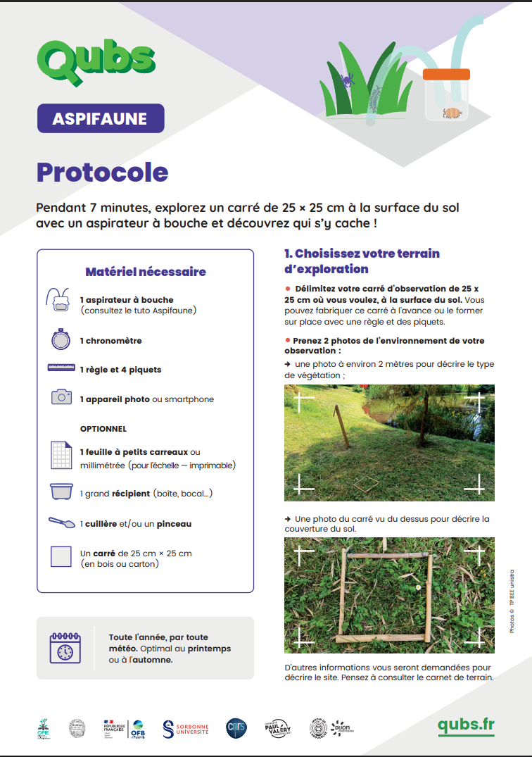 QUBS protocole Aspifaune