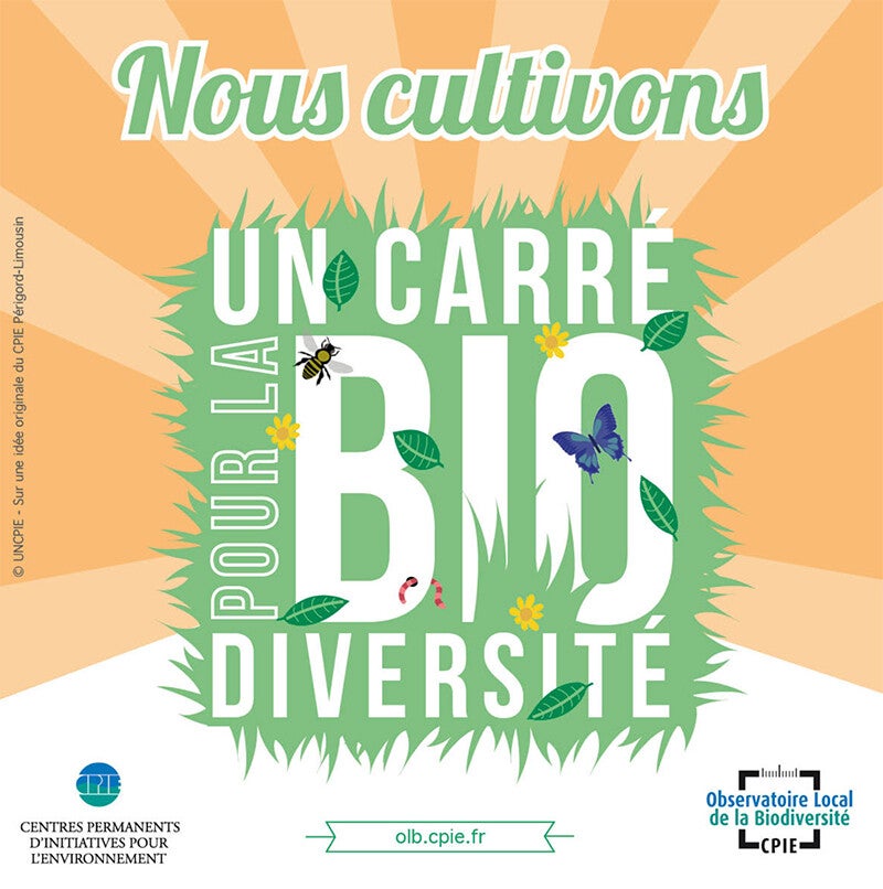 Afiche Un carré pour la biodiversité
