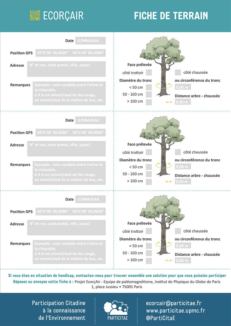 Fiche de Terrain Ecorçair