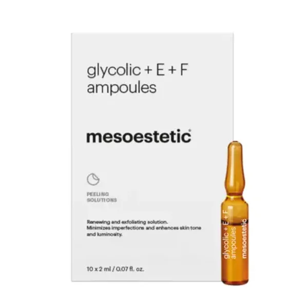 Mesoestetic GLYCOLIC + E + F AMPOULES - 10x2ml