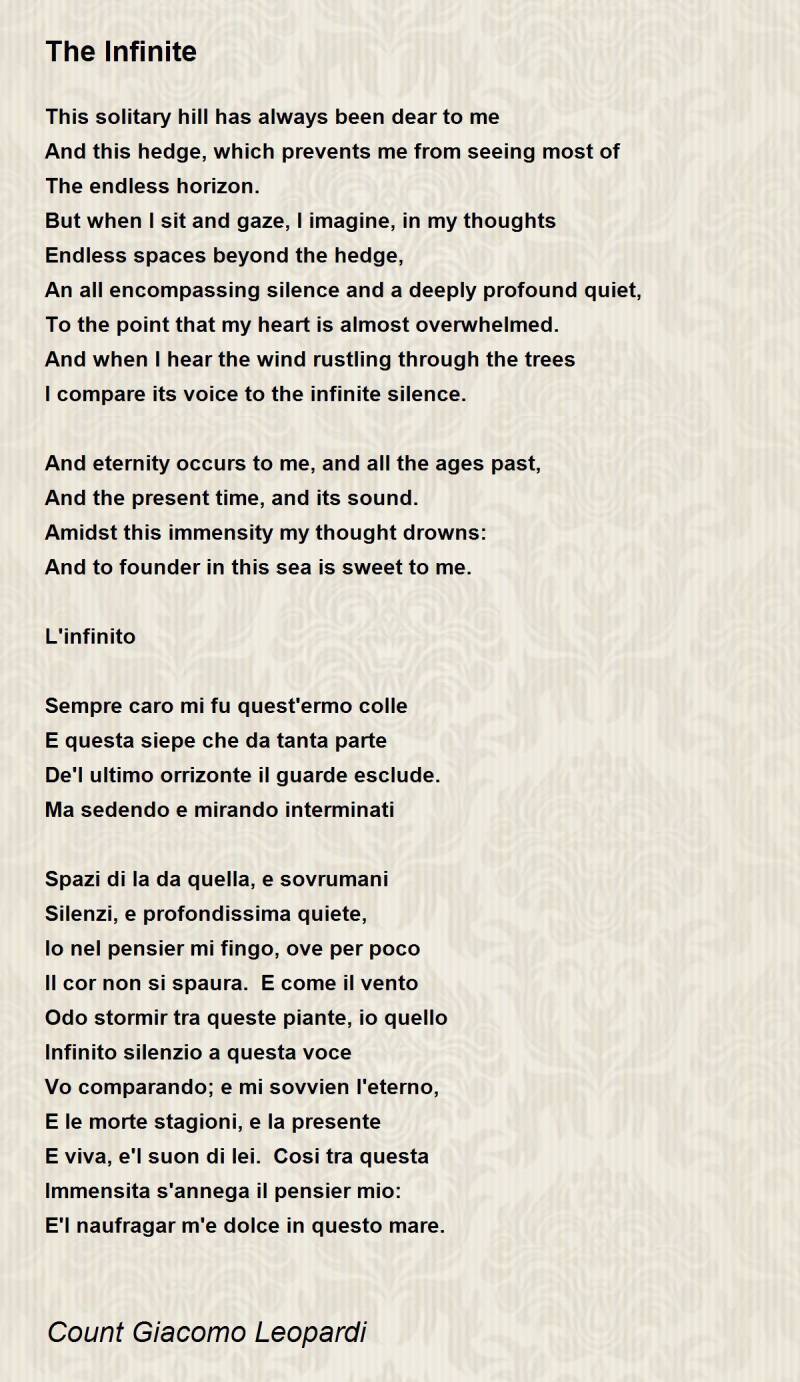 Infinito di Leopardi