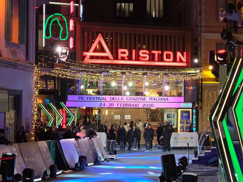 Teatro Ariston dove si svolge il festival di Sanremo
