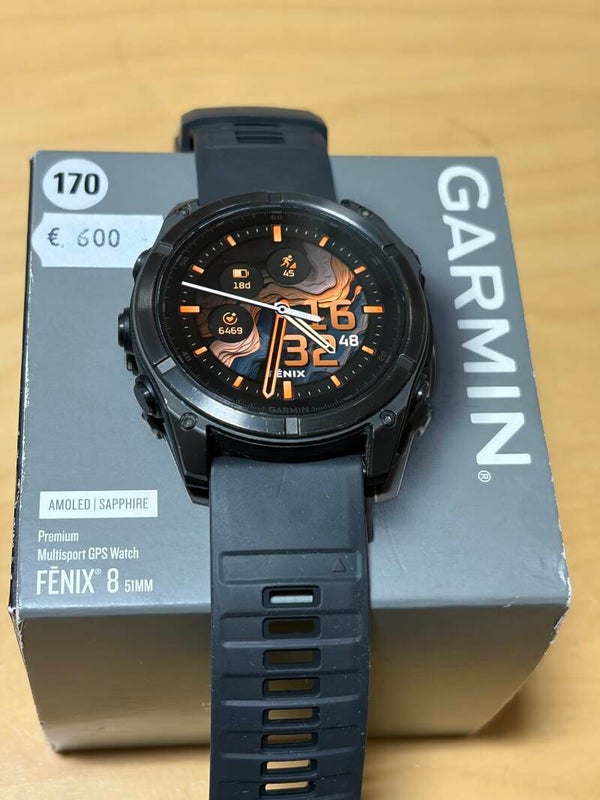 170 - Garmin Fenix 8 Amoled-Saffierglas 51 mm