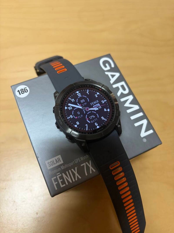 186 - Garmin Fenix 7X Solar