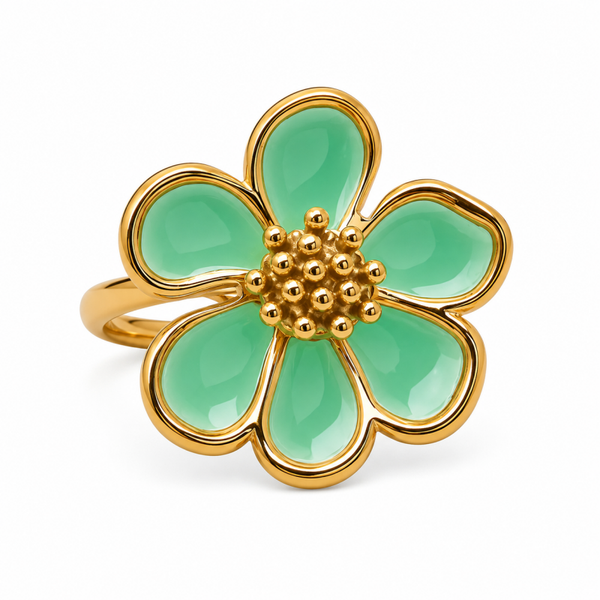 VIC THE LABEL ring Marbella Aqua OTL