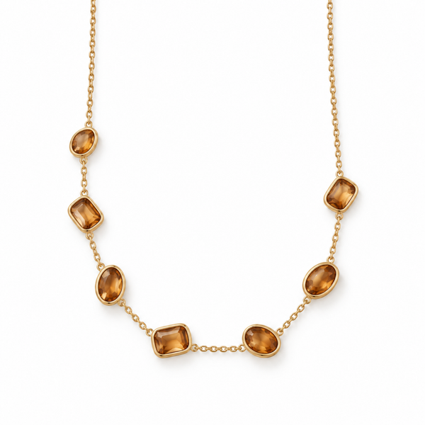 VIC THE LABEL ketting Nanthe amber DTD