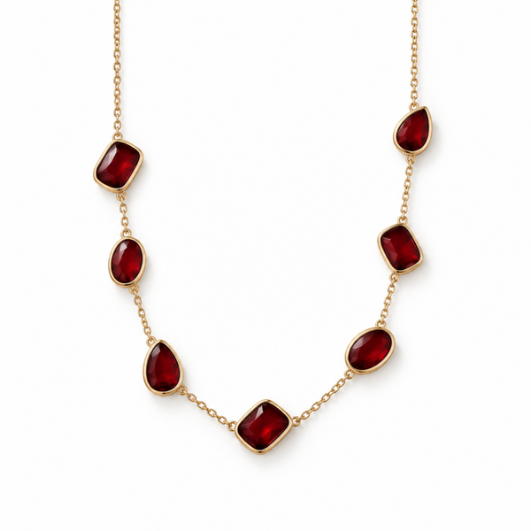 VIC THE LABEL ketting Nanthe ruby DTD