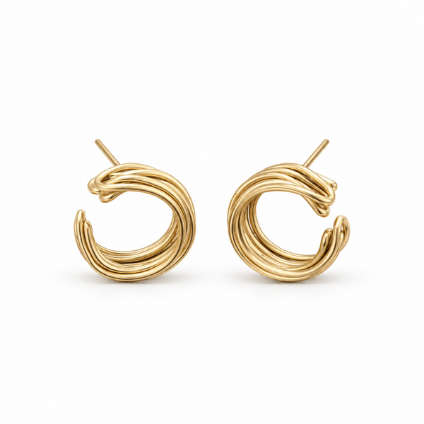 VIC THE LABEL oorstekers Nilan gold