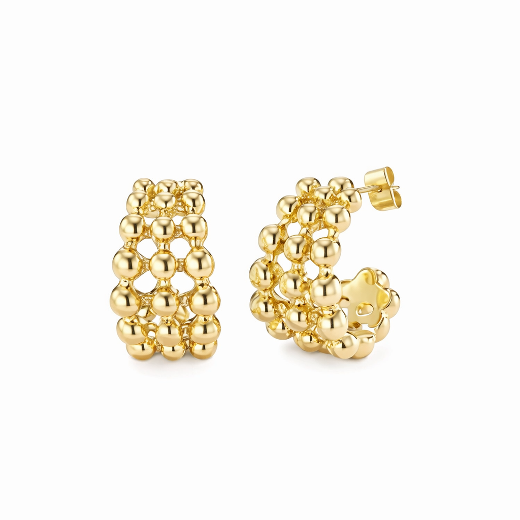 VTL oorbellen Enia goldplated CC