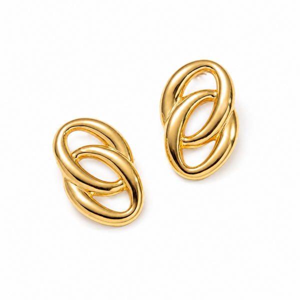 VTL oorbellen Ferzah goldplated CC